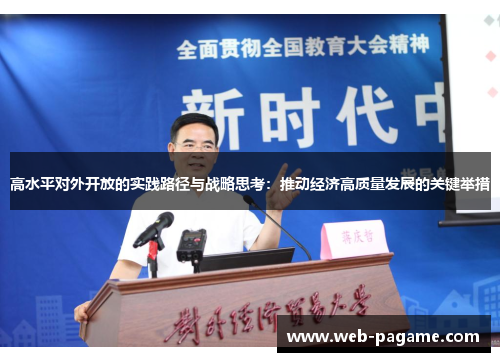 高水平对外开放的实践路径与战略思考:推动经济高质量发展的关键举措