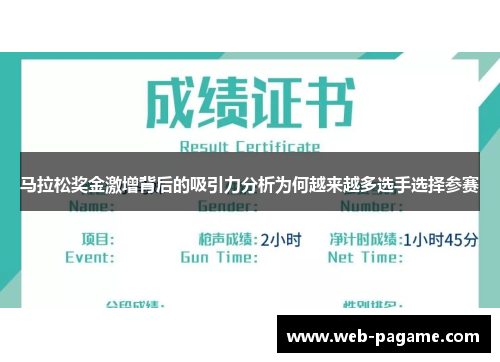马拉松奖金激增背后的吸引力分析为何越来越多选手选择参赛