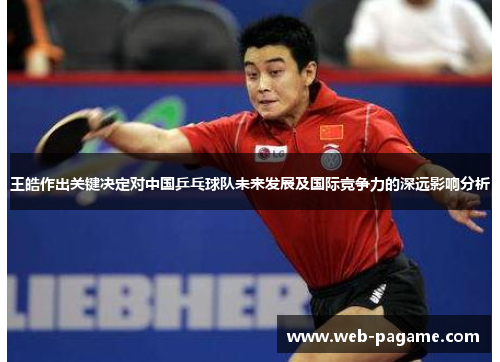 王皓作出关键决定对中国乒乓球队未来发展及国际竞争力的深远影响分析